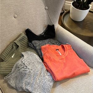 4 Piece Set - 4 Size 10/12 Girls sweaters